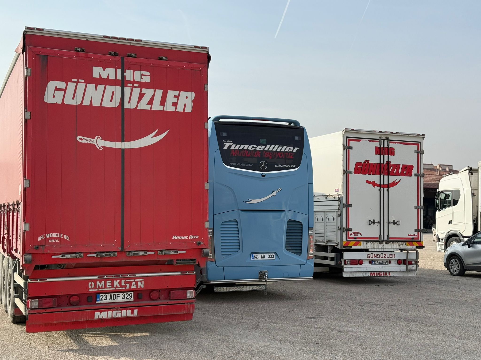 GÜNDÜZLER otobüs ve tırlar